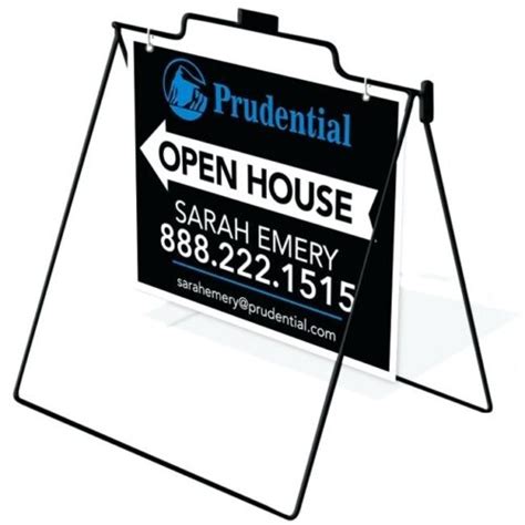 a frame metal stand open house holders|sidewalk a frame sign holder.